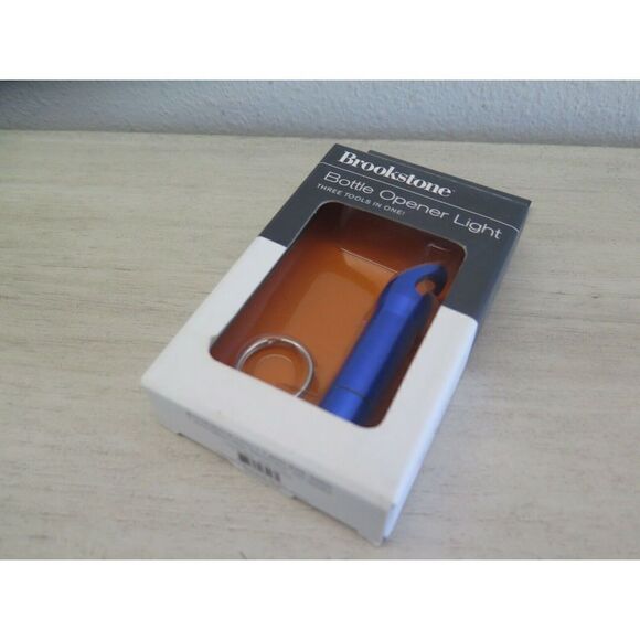 Brookstone Blue Bottle Opener Light 3 tools In 1 - Picture 2 of 6